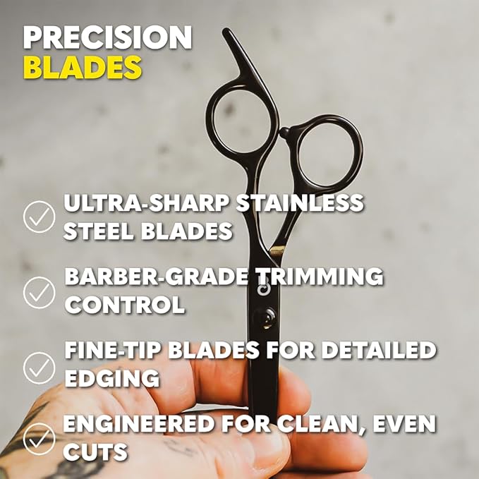 The Beard Club Premium Beard Kit for Men - Grooming & Care Kit - Cedar & Sandalwood Oil, Sandalwood Balm, Shampoo, Brush, Comb, Trimming Scissors, Straight Edge Razor - Dad Gift Set