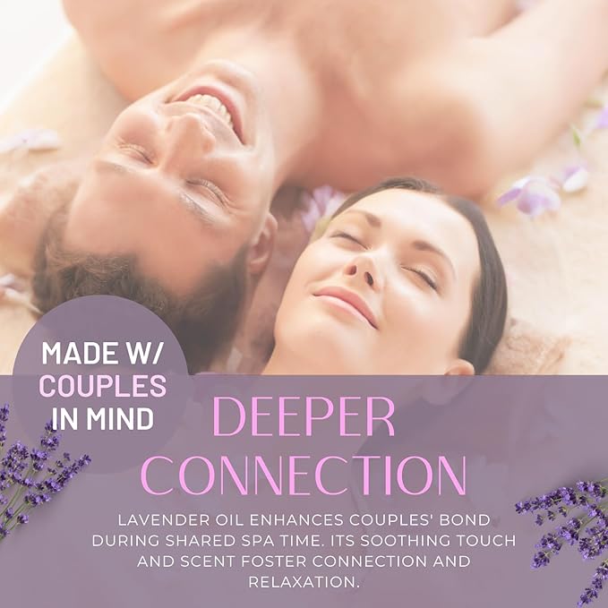 Essentially KateS Lavender Massage Oil 8 Fl Oz - Relaxation and Soothing (Lavender) - Expertly Delivers a Well Balanced, Efficacious Formula.