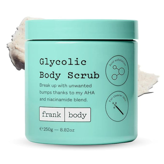 Glycolic Acid Body Scrub | Breakout Busting, KP & Spot Stopper, Dual Exfoliation with Glycolic Acid & Pumice | Reduces Acne with Niacinamide & Soothes Redness with Witch Hazel | 8.82 oz | Pack of 1