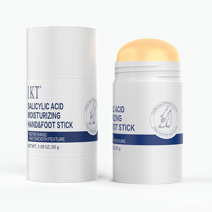 Foot Cream Stick for Dry Cracked Heels,Moisturizing Balm with Salicylic Acid & Olive Oil,Roll-On Repair Treatment for Rough Feet, Hands & Elbows,No Mess Foot Lotion Alternative,1.05 oz,1 pack