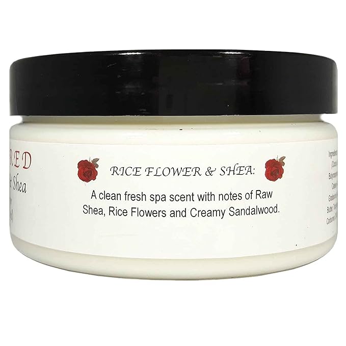 Body Butter, Rice Flower & Shea, 8 Fluid Ounce