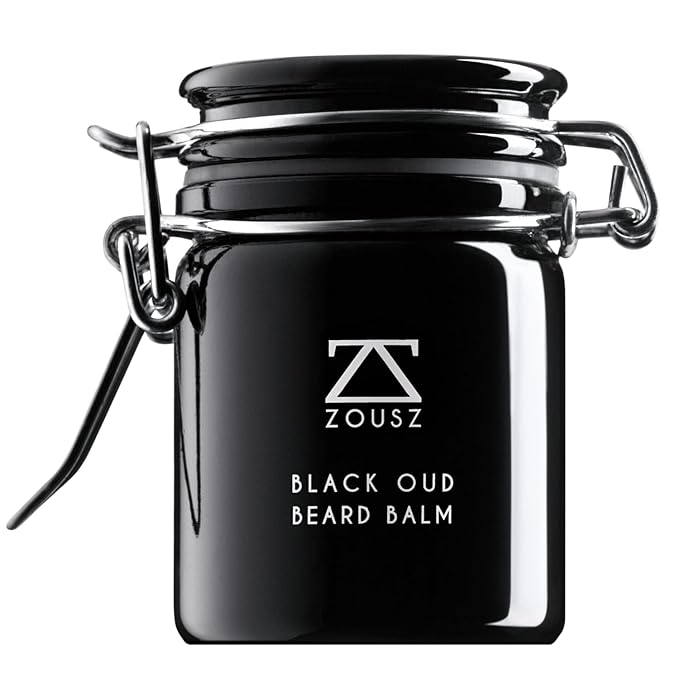Black Oud Beard Balm for Men Gift Box - Premium Balm/Conditioner/Softener | The Ultimate Beard Care Kit Gift Set for Men, 50mL