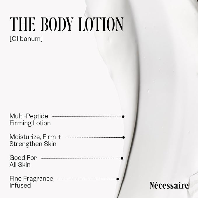 Nécessaire Body Essentials Set – Travel-Size Body Wash, Body Lotion + Deodorant | For Women + Men | Dermatologist-Tested. Hypoallergenic | Aluminum-Free Deodorant (2.5 Ounce (Pack of 1), Olibanum)