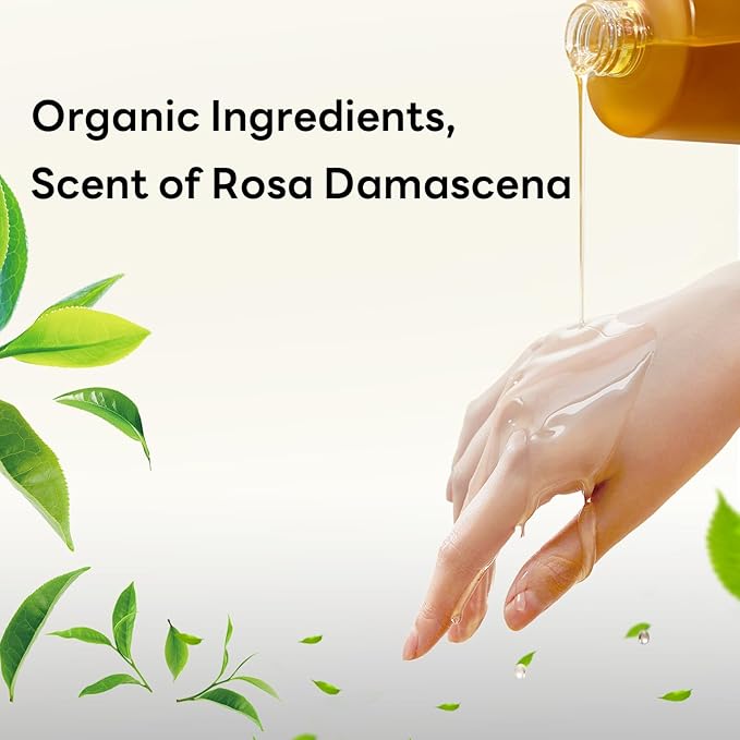 Hydrating Body Wash for Sensitive & Dry Skin, Green Tea Scent, Nourishing Shower Oil for Women, Winter Moisture Care, Sulfate-Free, Paraben-Free, Dye-Free, 10 fl oz