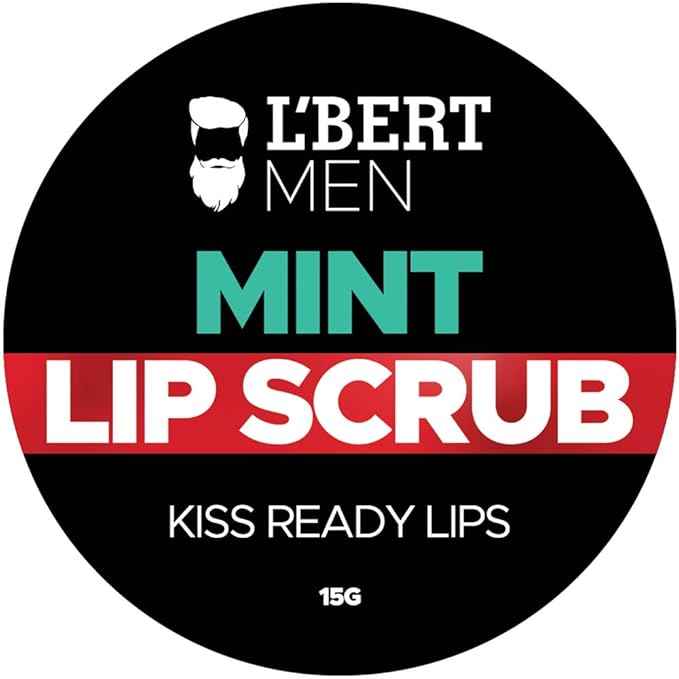 L'BERT Mint Lip Scrub, Kiss Ready Lips for Lightening & Brightening Dark Lips - 15 g