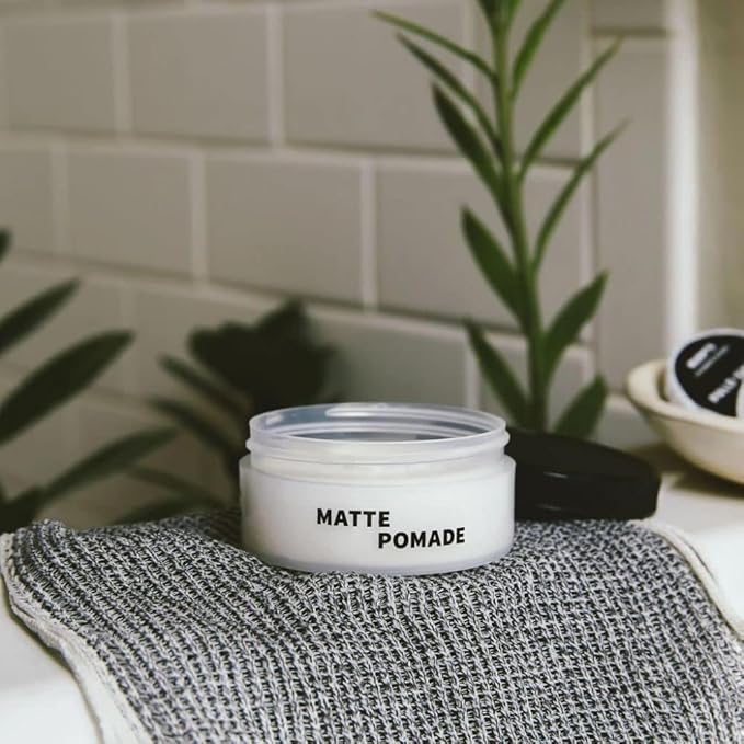 RUDY's Matte Pomade - Pliable Medium Hold - Natural Ingredients, Paraben Free - All Hair Types for Men & Women (4.8 oz)