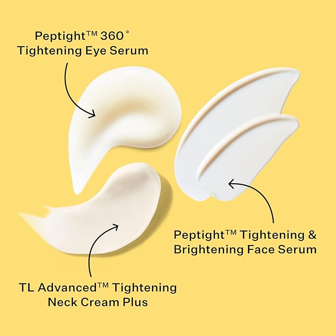 StriVectin Tighten & Lift Power Starters Trio Kit, 3 piece Peptide Kit for Face, Eyes and Neck, to help visibly reduce the look of Wrinkles and Fine Lines