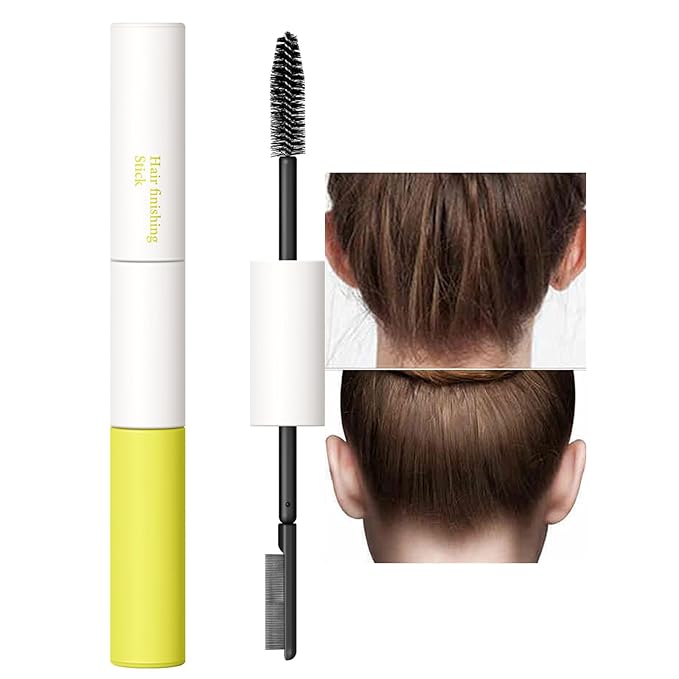 BestLand Double-Head Hair Finishing Stick – Non-Greasy Flyaway Tamer with Mascara Brush & Comb Tip, Styling Gel Wax Stick for Bangs & Baby Hair Control