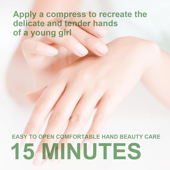 Moisturizing Hand Mask with Shea Butter and Goat Milk, Hydrating Hand Masks for Dry Cracked Hands, Dry Skin Moisturizer for Soft and Smooth Touch Hands - Men Women - 5 Pairs