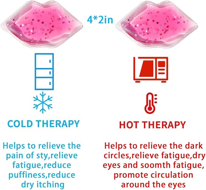 Eye Pad, Gel Eye Pad, Cooling Eye Pads, Gel Eye Mask,Gel Ice Pack, Cooling Ice Eye Masks, Hot Cold Eye Mask, Eye Ice Pack, Gel Eye Mask for Puffy Eyes, Migraine, Puffiness (10 pcs)