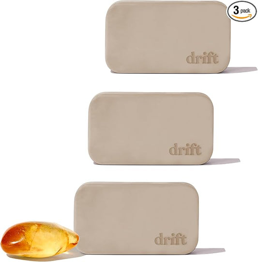Drift Car Air Freshener - Stone Air Freshener - Car Odor Eliminator - Amber Scent Refill - Pack of 3 - NO CLIP INCLUDED