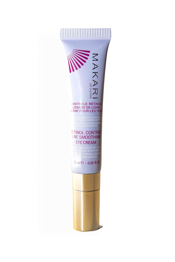 MAKARI Retinol Eye Cream - Collagen Boosting Formula for Fine Lines & Wrinkles | Rice Water, Soybean Seed Oil, Vitamin E | Reduce Puffiness, Firm Skin