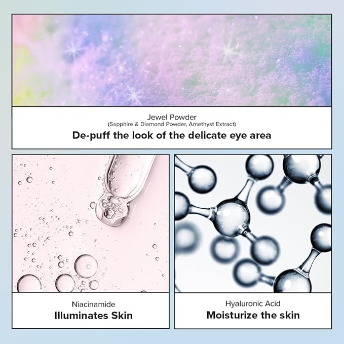 I DEW CARE Hydrogel Eye Patch - Starlit Kitten | Korean Under Eye Patches for dark circles and puffy eyes, Smooths Puffy Eyes, Eye wrinkle patches, Dermatologically Tested, (5 EA)