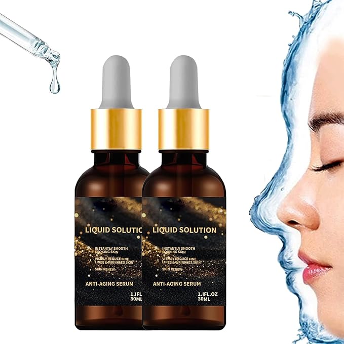 Olavita Face Serum, Liquid Solution anti Aging Serum, Vitamin C & E, Anti Aging Face Tightening, Boost Skin Collagen, Reduce Wrinkles & Plump Skin. 2pcs