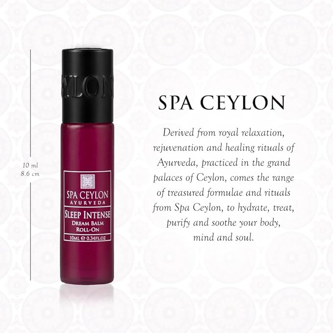 SPA CEYLON Sleep Intense Dream Balm Roll-On | Intense Pacifying Blend | Silicone-Free | Hydrating | Promotes Restful Sleep | Suitable for All Skin Types