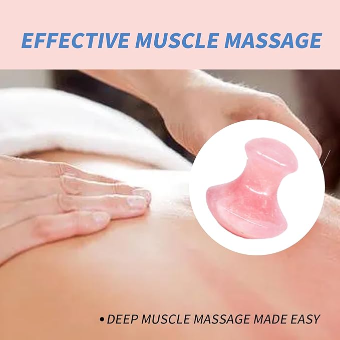 Mushroom Gua Sha Natural Rose Quartz Aventurine Gua Sha Mushroom Face Massager Stone for Eye Neck Beauty Spa Relaxing Massage Stone Facial Massage Spa Relaxing Meditation Guasha Scraping Massage Tool