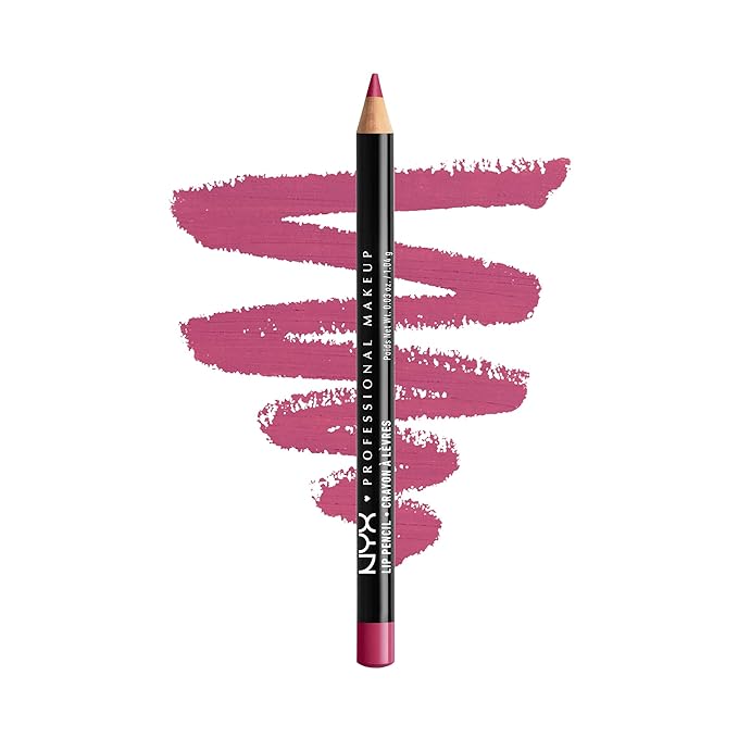 NYX PROFESSIONAL MAKEUP Slim Lip Pencil, Long-Lasting Creamy Lip Liner - Bloom