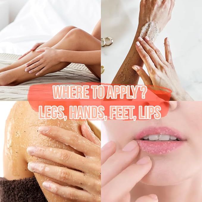 Himalayan Salt Body Scrub, Pink Exfoliator For Women, Exfoliating Scrub for Soft Skincare, Removes Dead Skin Cells, Natural Face Foot Hands Exfoliation Deep Cleansing & Moisturize Skin Large 12oz Jar