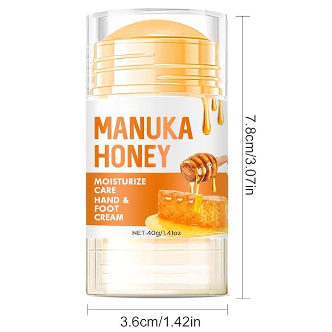 2Pcs Peach Scented and Honey Anti-Cracking Foot Cream Set,Natural Hydrating Heel Stick Balm,Deeply Moisturize Soften,Repair,Smoothens Dry Cracked Skin,Feet Care for Women and Men