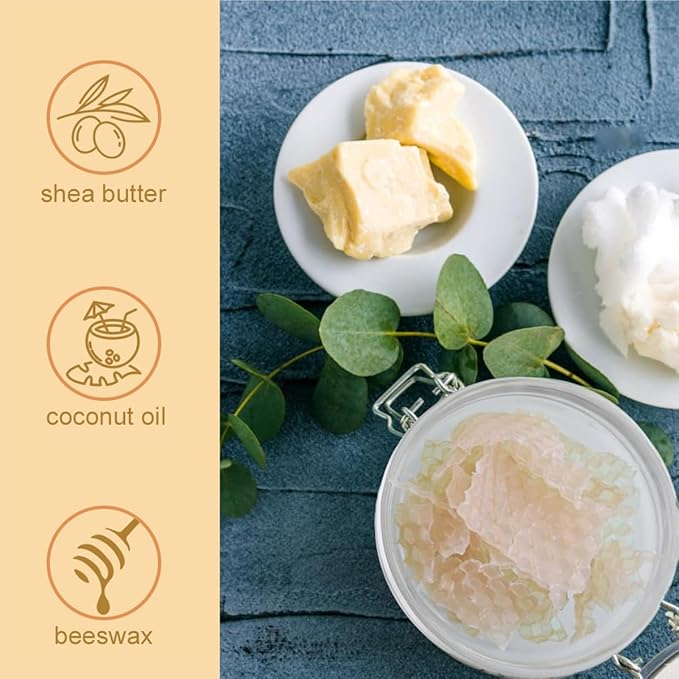 2Pcs Peach Scented and Honey Anti-Cracking Foot Cream Set,Natural Hydrating Heel Stick Balm,Deeply Moisturize Soften,Repair,Smoothens Dry Cracked Skin,Feet Care for Women and Men