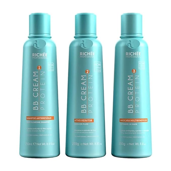 Richée Professional | Liso BB Cream Kit | Pure Active Ingredients And Extraordinary Shine | (3x) 250 ml / 8.4 fl.oz.