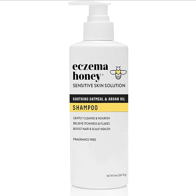 ECZEMA HONEY Nourishing Shampoo - Helps with Psoriasis, Dermatitis, & Flaking - Daily Dandruff Shampoo & Scalp Care - Itchy Scalp Treatment for Men, Women & Kids (8 Oz)