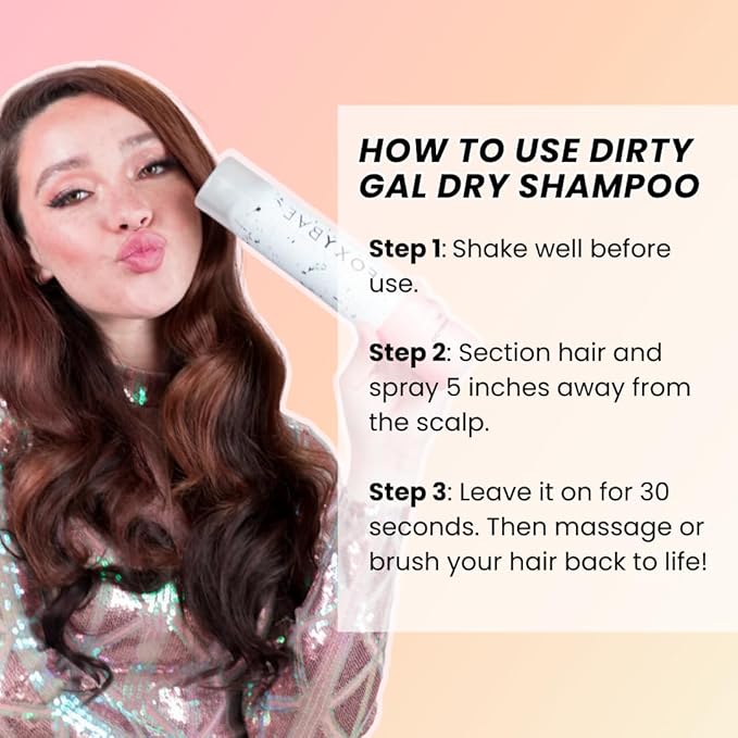 FoxyBae Volumizing Dry Shampoo Spray for Women - With Biotin for Hair Growth - For Dark, Brunette & Blonde Hair - Refreshing & Non-Toxic