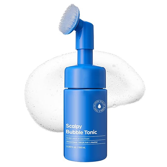 Scalpy Anti Dandruff Bubble Treatment Tonic | for both Men & Women | Itchy Scalp Treatment with Salicylic Acid, Menthol, Dexpanthenol | Non-Greasy, Lightweight for Hair loss & Thinning