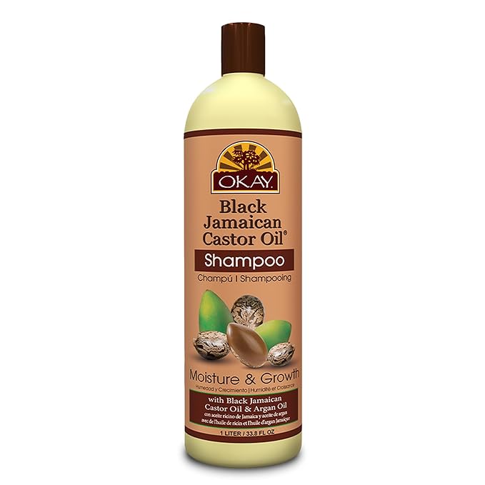 OKAY BLACK JAMAICAN CASTOR OIL MOISTURE GROWTH SHAMPOO 33oz