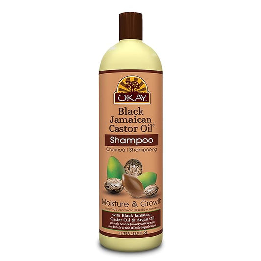 OKAY BLACK JAMAICAN CASTOR OIL MOISTURE GROWTH SHAMPOO 33oz