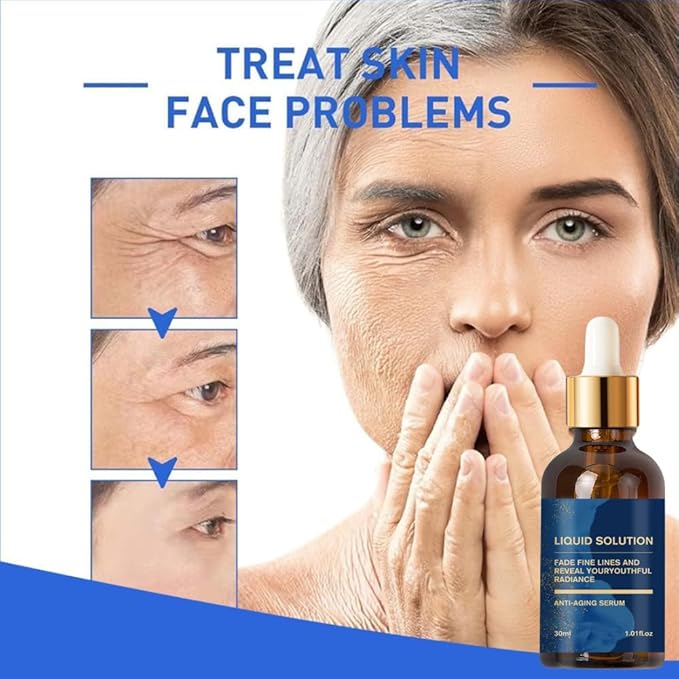 Olavita Serum Facial Serum, Liquid Solution Anti Aging Serum, Vitamin C Gel, Anti Aging Face Tightening, Boost Skin Collagen, Reduce Wrinkles & Plump Skin(3pcs)