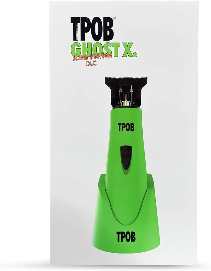 TPOB Ghost X Beard Trimmer Hair Clippers for Men, Professional Hair T-Blade Trimmer Cordless Rechargeable Edgers Clippers Electric Beard Shaver (Ghost X Slime)