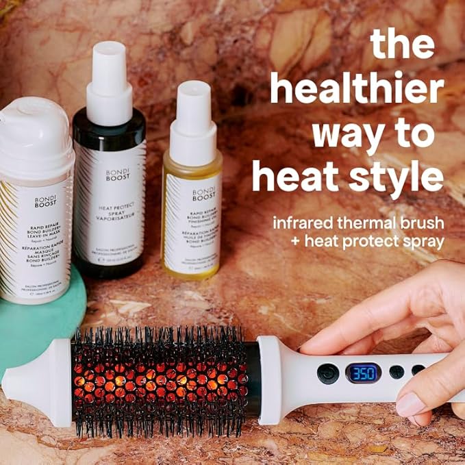 BONDIBOOST Heat Protectant Spray [4.23 fl oz], Heat Protection Spray for Hair Styling + Lightweight Mist to Prevent Heat Damage for Hair & Improve Split Ends, Sulfate/Paraben Free for Women & Men