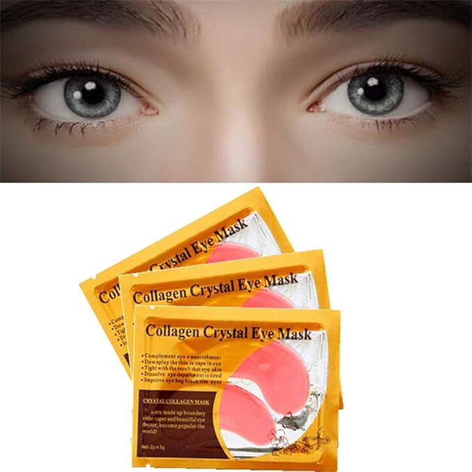Under Eye Patches - 30 Pairs Collagen Eye Mask Eye Patches for Puffy Eyes and Dark Circles, Anti Aging Moisturizing Gel Eye Pads Under Eye Mask, Pink