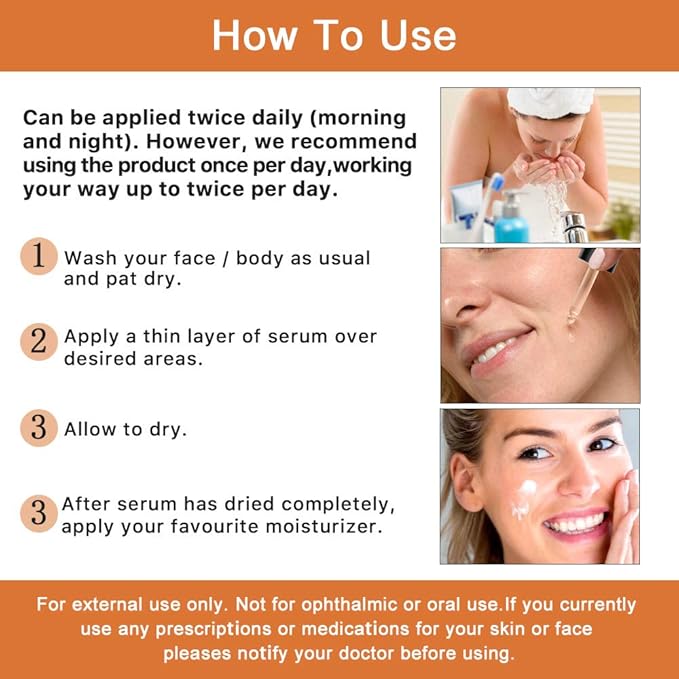 Premium 20% 𝐯𝐢𝐭𝐚𝐦𝐢𝐧 𝐜 𝐬𝐞𝐫𝐮𝐦 - (2PACK) with Hyaluronic Acid, Retinol & Amino Acids - Boost Skin Collagen,Hydrate & Plump Skin, Anti Aging & Wrinkle Facial Serum