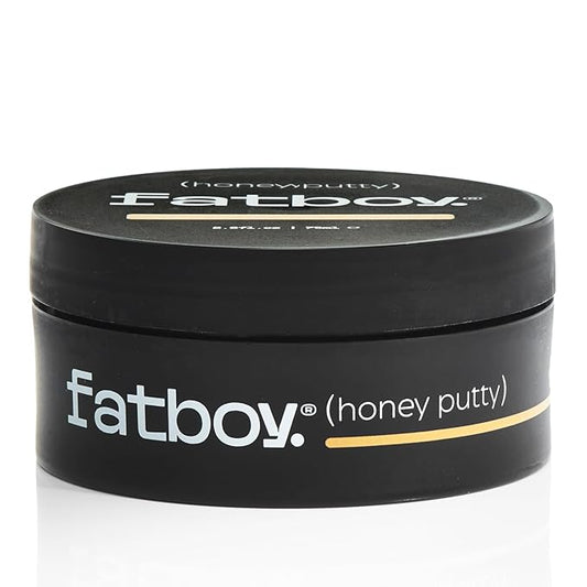 Fatboy Honey Putty, Styling Putty, Leave-In Scalp Treatment, and Hair Nourishment with Manuka Honey and Paw Paw, for Men and Women. Lightweight, Medium Hold, Paraben-Free, Color-Safe, 2.6 oz