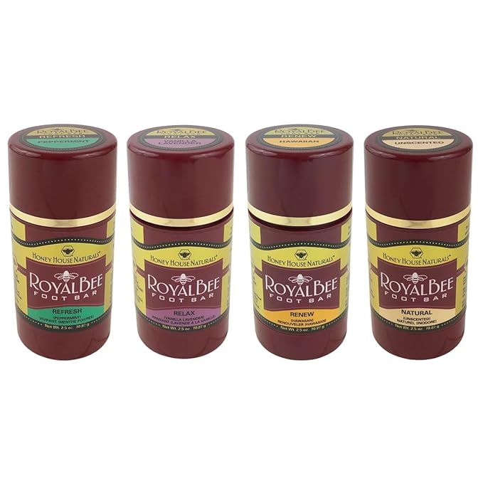 Honey House Naturals Royal Bee Foot Bar, Natural