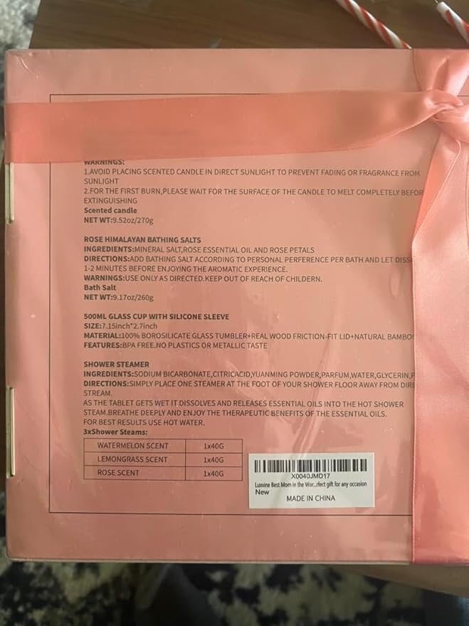 Best Mom in the World Gift set - Gift for Any Occasion – Gifts for Mom from Daughter Relaxing Gifts for Women Set – Mom Birthday Gifts Box – Gift Box for Valentine's Day, Mother's Day