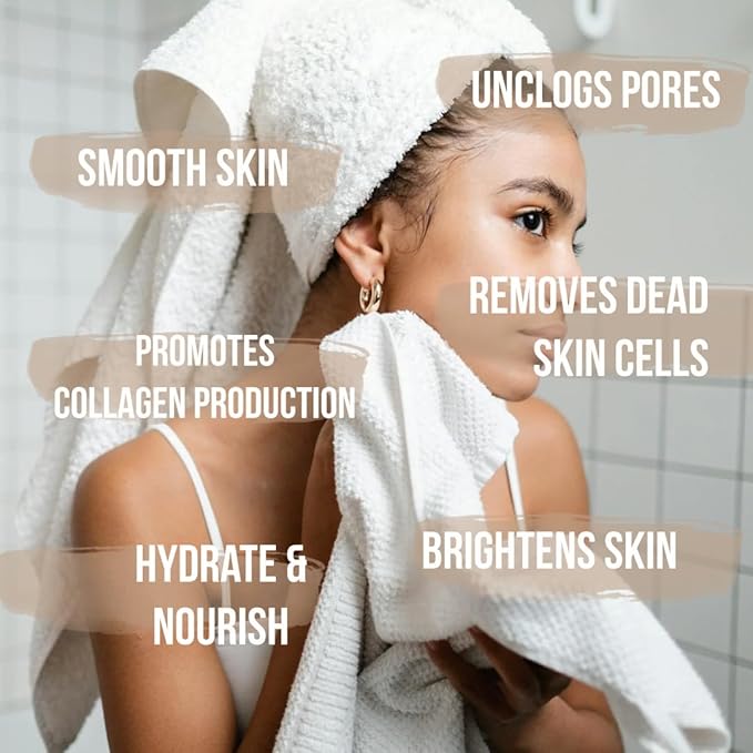 Pure Brown Sugar Scrub, Gentle Exfoliating Natural Body Scrub, Revitalizing Face & Lips Scrubber For Women With Moisturizing Shea Butter & Organic Oils, Cellulite & Stretch Mark Remover Best Gift Idea