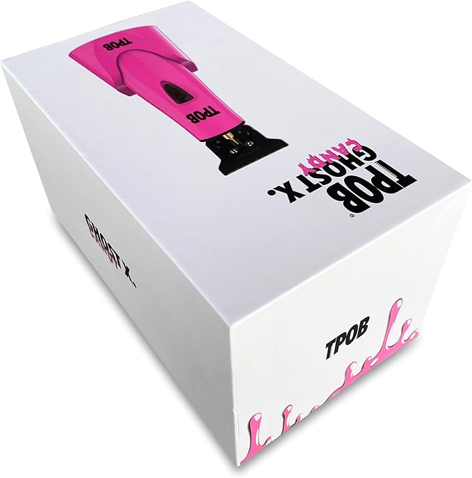 TPOB Ghost X Beard Trimmer Hair Clippers for Men, Professional Hair Trimmer T-Blade Trimmer Cordless Rechargeable Edgers Clippers Electric Beard Trimmer Shaver (Ghost X Candy)