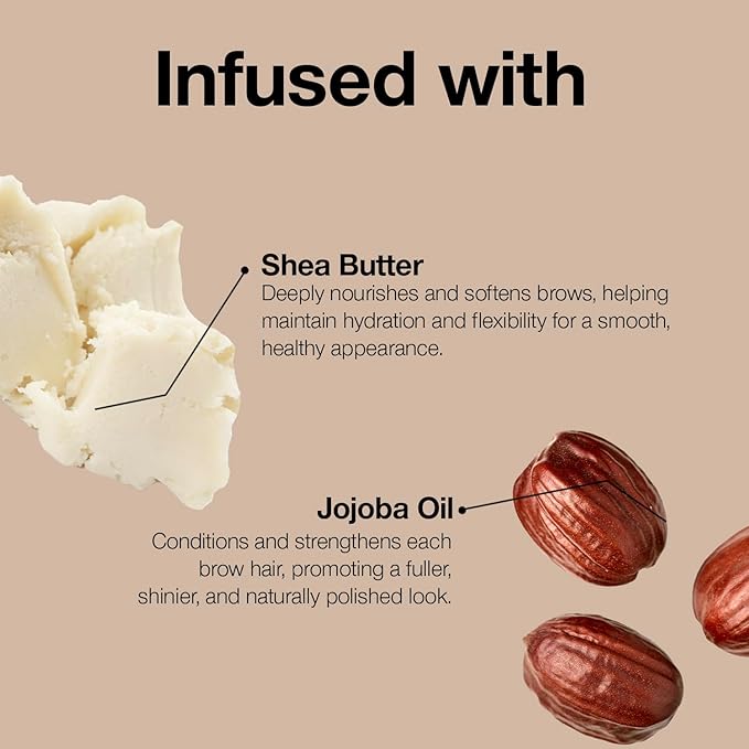 Palladio Brow Powder for Eyebrows, Soft and Natural Eyebrow Powder with Jojoba Oil & Shea Butter, Helps Enhance & Define Brows, Compact Size for Purse or Travel, Includes Applicator Brush, Soft Brown