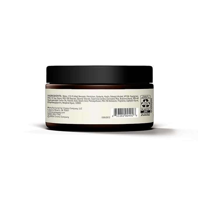 Cremo Hair Styling Matte Cream, Premium Barber Grade, Light Hold, Low Shine, Hair Cream and Hair Products For Men, 4 Oz