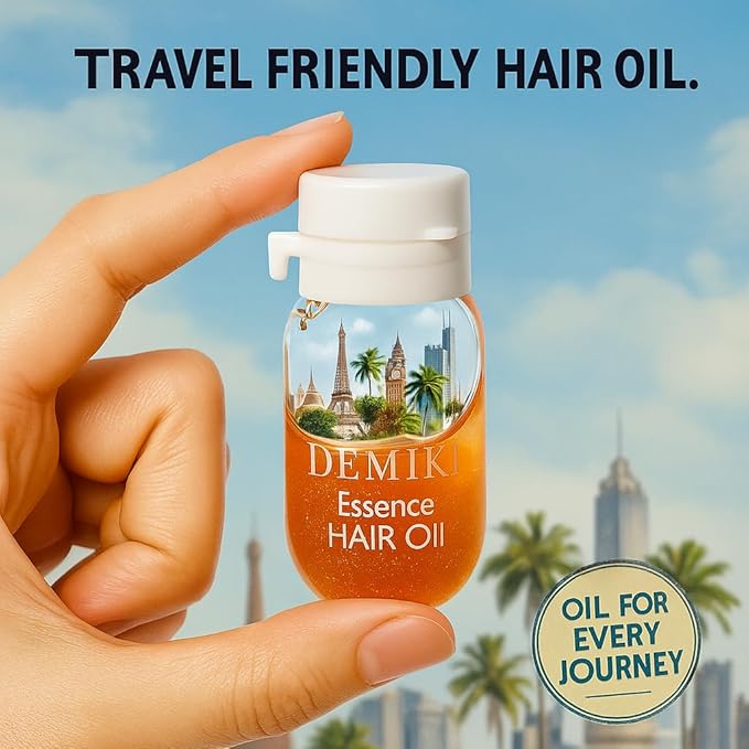 Hair Oil For Frizzy Hair With Coconut Oil - Hair Treatment For Dry Damaged Hair, Hair Perfume Oil For Curly Hair, Frizz Control Hair Care Products, Mini Bottles Hair Oil For Damaged Hair, 12pcs