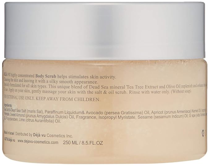 Deja Vu Dead Sea Body Salt Scrub Passion Touch - - 250ml/8.5oz.