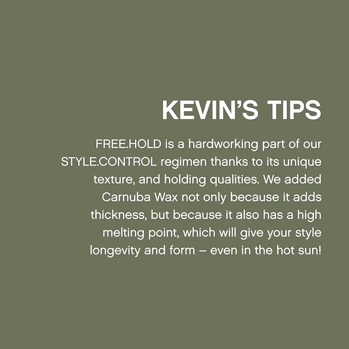 KEVIN.MURPHY FREE.HOLD - Hair Styling Paste - For All Hair Types - Medium Hold - Breakage Prevention - Styling Product - Paraben Free Hair Care - 30 g / 1.1 oz