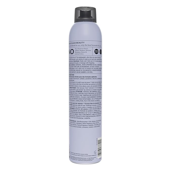 HASK Chia Seed Volumizing Dry Shampoo – Absorbs Oil, Adds Volume & Bounce, Builds Body, No Sulfates or Parabens, Cruelty-Free – 8.1oz