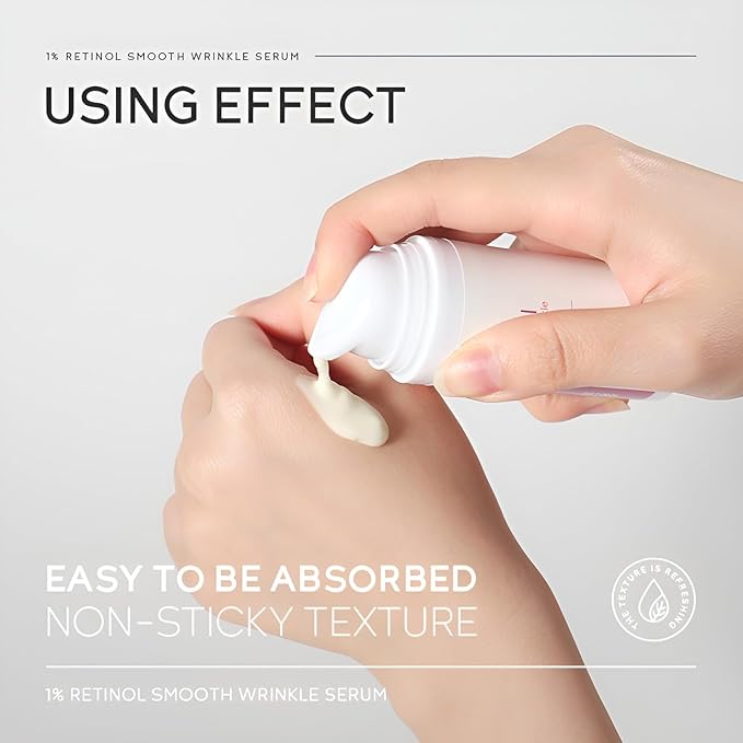 1% Retinol Serum for Face, Facial Serums for Anti Aging with Retinol, Niacinamide & Vitamin E for Fine Lines, Wrinkles & Dark Spots, Daily Skincare to Smooth & Firm Skin, 1.06 fl. oz, Pack of 2