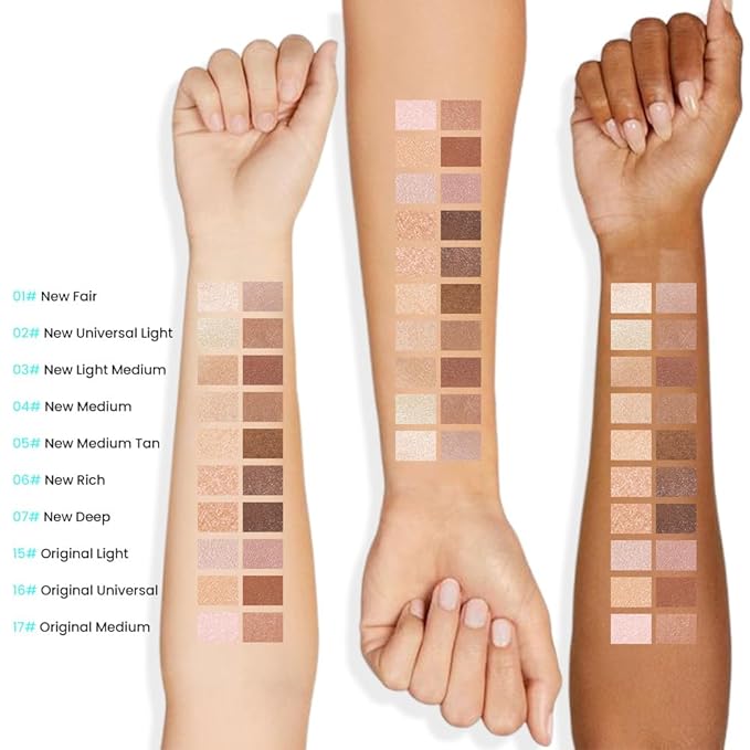 evpct 2in1 Face Shaping & Contouring Stick Cream Contour Concealer Bronzer Stick Makeup Kit for Face Highlighter Makeup Stick contorno maquillaje de maquillaje, NEW Universal Light +NEW Light Medium