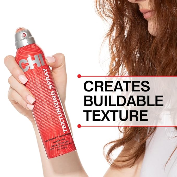 CHI Texturizing Hairspray, Volumizing Hairspray For Adding Buildable Texture & Body, Flexible Hold, Sulfate, Paraben, & Cruelty-Free, 7 Oz