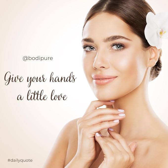 Bodipure Premium Hand Mask Keratin Gloves | Moisturizing Gloves for Dry Hands & Nail-Strengthening & Cuticle Softening | Spa Experience at Home | Chemical Free & For All Skin Types | 12 Pairs